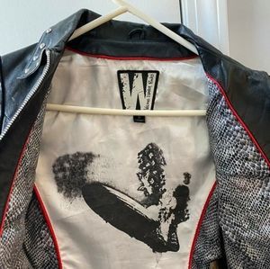 Led Zeppelin leather studded jacket